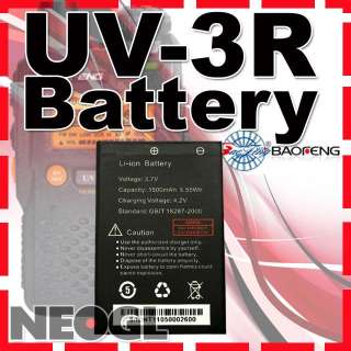 BAOFENG Original Li ion Battery for UV 3R Radio UV3R Mark II  