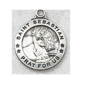  Sterling Silver St. Sebastian Medal Jewelry