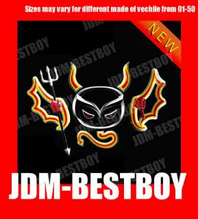 001 JDM 2nd Gen Devil Emblem 3D Car Motor Decal Sticker for UNIVERSAL 