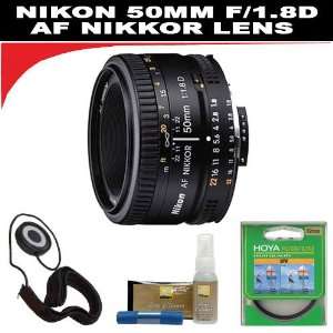 Nikon 50mm f/1.8D AF Nikkor Lens for Nikon Digital SLR Cameras + Hoya 