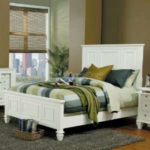   Furniture Sandy Beach Panel Bed (White) (California King) 201301KW