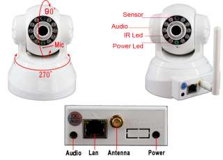 Wireless WIFI CCTV Webcam IP Network Camera IR LED Night vision Audio 