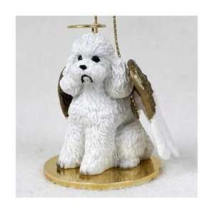  Poodle (White) Angel Ornament