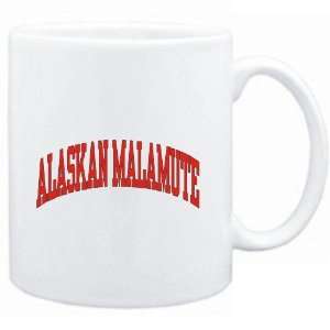 Mug White  Alaskan Malamute ATHLETIC APPLIQUE / EMBROIDERY  Dogs 