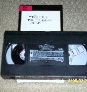 Winnie the Pooh   Seasons of Giving (VHS, 1999)  