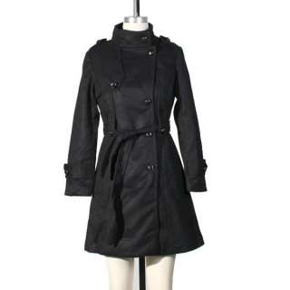 Black Ladies Womens Winter Coat Size L  