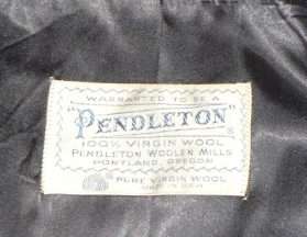 70s Pendleton Wool Plaid Coat 49er Jacket Large  