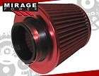 TURBO/SUPERCHARGER 3 ID INNER HIGH FLOW AIR FILTER FULL RED CELICA 