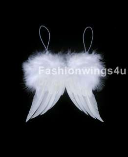XS Feather Marabou Angel wings for preemie babies dolls home holiday 