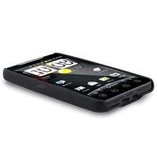 FOR HTC EVO 4G SPRINT PHONE Black Swivel Holster SHELL CASE COVER+LCD 