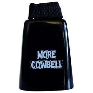 MORE COWBELL 5 high Cow Bell with Webbing Wrist Strap