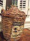 wicker wrapped demijohn carboy neck marked viresa on mouth 1