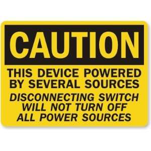  Caution This Device Powered By Several Sources 