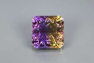 RARE Natural Gem 12.28ct 13.4x13.0mm Concave Cut Bi Color AMETRINE 