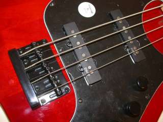 Dean Motto Electric Bass, Trans Red, USA DMT J Hot Pickups, MOTTO TRD 