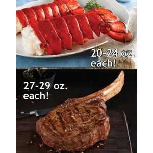 Lobster Gram M24LB2 Monster Tails & Steaks  Grocery 