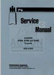 INTERNATIONAL 5088, 5288 & 5488 TRACTOR Service Manual  