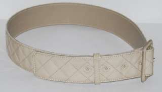 New Authentic Burberry Quilted Belt 34/85*Beige*~*  