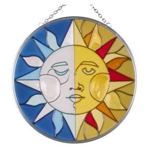 7 in Round Sun and Moon Suncatcher Sun Catcher Arts 