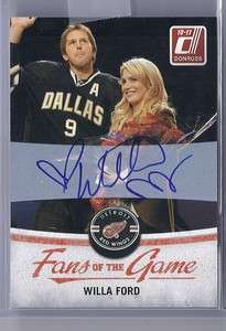 2010 11 DONRUSS WILLA FORD FANS OF THE GAME AUTO SIGNATURE SP /400 #5 