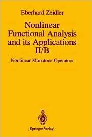  Nonlinear Monotone Operators, (038797167X), E. Zeidler, Textbooks