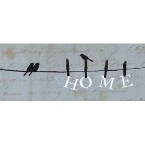  Birds on a Wire   Home   Poster by Alain Pelletier (20x8 