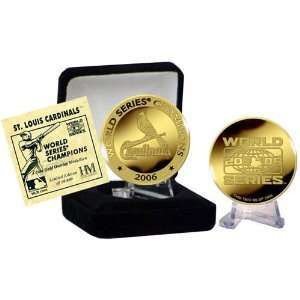 24Kt Gold St. Louis Cardinals 2006 World Series Champions Coin  