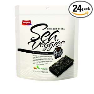 Sea Veggies Black Pepper, 12 Count Pouches (Pack of 24)  
