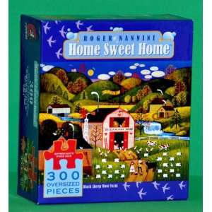   Home Sweet Home 300 Piece Puzzle   Black Sheep Wool Farm Toys & Games