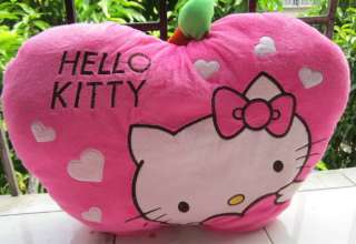 Lovely 1pair ping&red hello kitty apple stuffed pillow  