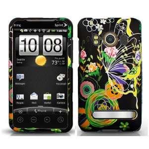 Black Yellow Butterfly Pink Rose White Flower Rubberized Snap on Hard 