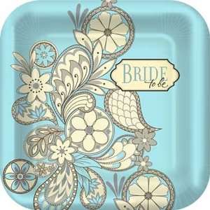Bride To Be 7 inch Square Paper Plate 