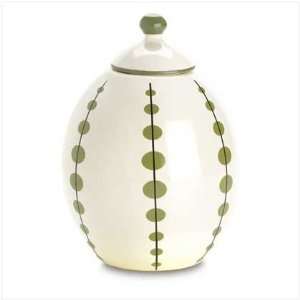  Fern Leaf Ceramic Pop Art Lidded Urn With Lid Vase Jar 