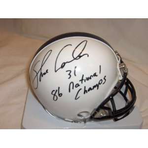 Shane Conlan Penn State Nittany Lions Autographed Mini Helmet with 86 