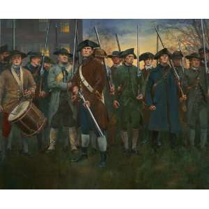  Don Troiani   Lexington Common   19th of August 1775