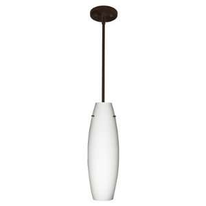   Pendant with Flat Canopy Finish Satin Nickel, Glass Shade Blue Cloud