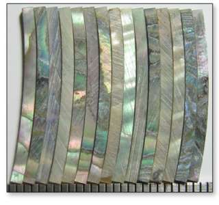   Green Abalone Purfling Strips for Guitar Inlay (1.6x1.3x25mm)  