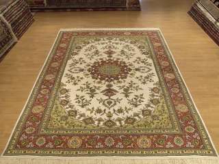 6x9 Handmade Oriental Carpet Persian Isfahan Silk Rug  