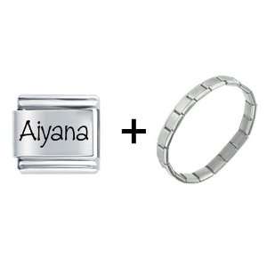  Pugster Name Aiyana Italian Charm Bracelet Pugster 
