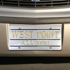  NCAA West Point Silver Mirrored Alumni License Plate 