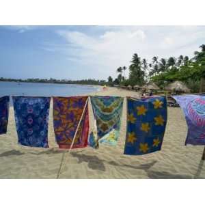  Sarongs for Sale, Turtle Beach, Tobago, West Indies 