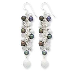   /Cultured Pearls/Rock Quartz Earrings West Coast Jewelry Jewelry