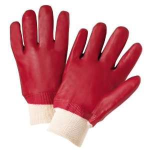 West Chester Master Guard 12090/Large Red PVC Jersey Lined Glove