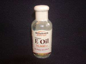Sundown Vitamin E Oil 70,000 IU   2.5 fl. oz. Size NEW 0 30768 02793 