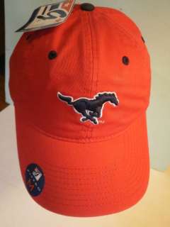 Mustangs NCAA Hat Cap SMU The Game Licensed Size Medium RED 100% 