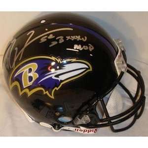  Ray Lewis Autographed Helmet   Authentic Sports 