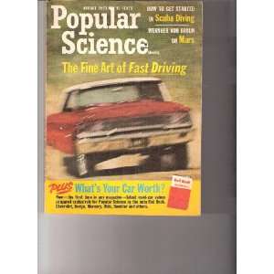  Popular Science Magazine August 1963 Fast Driving Cars 