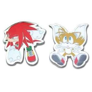    Sonic X Knuckles & Tail Anime Pins (Set of 2) Toys & Games