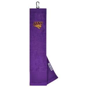  Northern Iowa Panthers Purple Embroidered Woven Golf Towel 