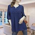 LOVELY BLUE LACE BABY DOLL TUNIC TOP #787 L XL XXL